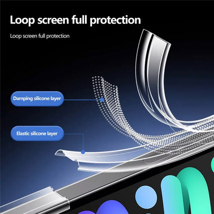 For iPad mini (2024)  /  (2021) Case Clear TPU Tablet Protective Cover with Pen Slot