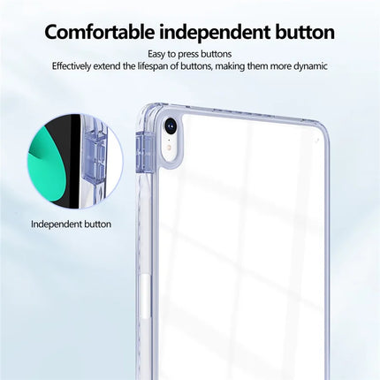 For iPad mini (2024)  /  (2021) Case Clear TPU Tablet Protective Cover with Pen Slot