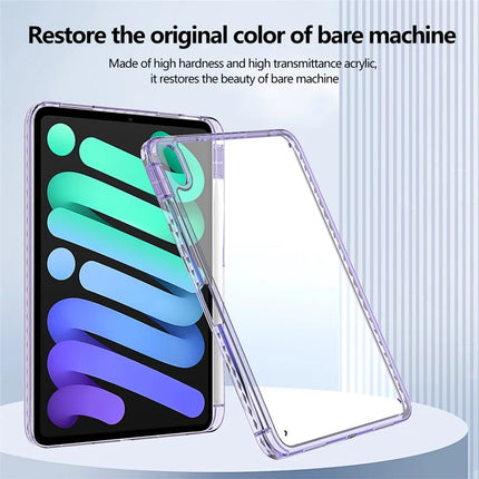 For iPad mini (2024)  /  (2021) Case Clear TPU Tablet Protective Cover with Pen Slot