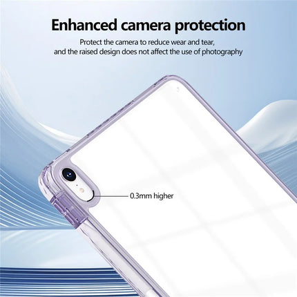 For iPad mini (2024)  /  (2021) Case Clear TPU Tablet Protective Cover with Pen Slot