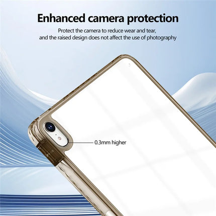 For iPad mini (2024)  /  (2021) Case Clear TPU Tablet Protective Cover with Pen Slot