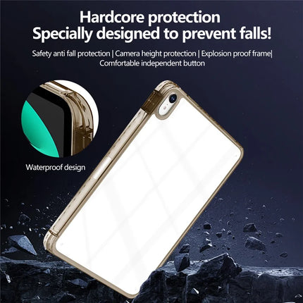 For iPad mini (2024)  /  (2021) Case Clear TPU Tablet Protective Cover with Pen Slot