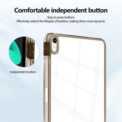 For iPad mini (2024)  /  (2021) Case Clear TPU Tablet Protective Cover with Pen Slot