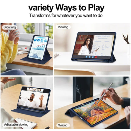 For Honor Pad X8a Case 360° Rotary Stand PU Leather+Acrylic Tablet Cover (Without Keyboard)