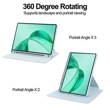 For Honor Pad X8a Case 360° Rotary Stand PU Leather+Acrylic Tablet Cover (Without Keyboard)