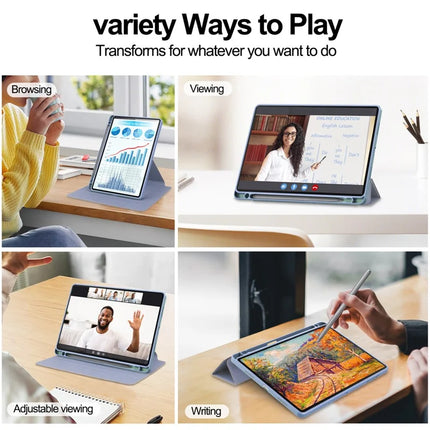 For Honor Pad X8a Case 360° Rotary Stand PU Leather+Acrylic Tablet Cover (Without Keyboard)
