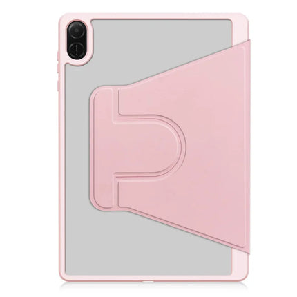 For Honor Pad X8a Case 360° Rotary Stand PU Leather+Acrylic Tablet Cover (Without Keyboard)