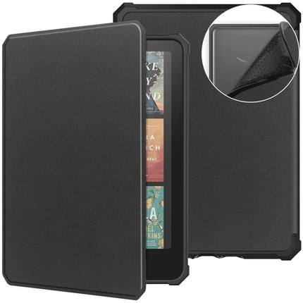 For Amazon Kindle Paperwhite (2024) Case PU Leather + TPU E-Reader Cover Auto Wake  /  Sleep