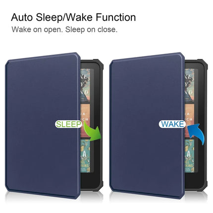 For Amazon Kindle Paperwhite (2024) Case PU Leather + TPU E-Reader Cover Auto Wake  /  Sleep
