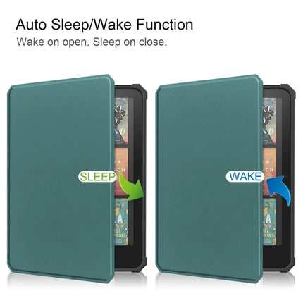 For Amazon Kindle Paperwhite (2024) Case PU Leather + TPU E-Reader Cover Auto Wake  /  Sleep