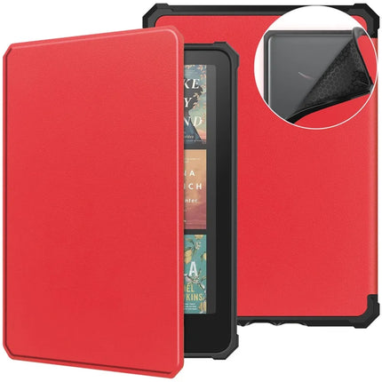 For Amazon Kindle Paperwhite (2024) Case PU Leather + TPU E-Reader Cover Auto Wake  /  Sleep