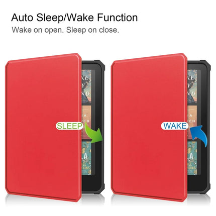 For Amazon Kindle Paperwhite (2024) Case PU Leather + TPU E-Reader Cover Auto Wake  /  Sleep