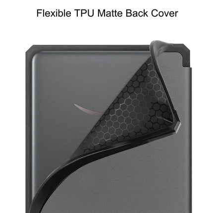 For Amazon Kindle Paperwhite (2024) Case PU Leather + TPU E-Reader Cover Auto Wake  /  Sleep