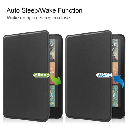 For Amazon Kindle Paperwhite (2024) Case PC + PU E-Reader Cover Support Auto Wake  /  Sleep
