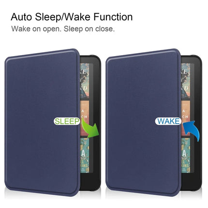 For Amazon Kindle Paperwhite (2024) Case PC + PU E-Reader Cover Support Auto Wake  /  Sleep