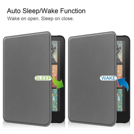 For Amazon Kindle Paperwhite (2024) Case PC + PU E-Reader Cover Support Auto Wake  /  Sleep