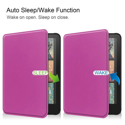 For Amazon Kindle Paperwhite (2024) Case PC + PU E-Reader Cover Support Auto Wake  /  Sleep