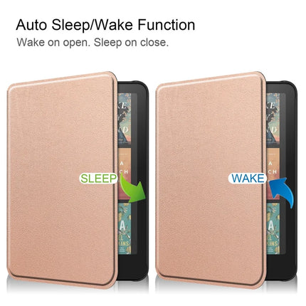 For Amazon Kindle Paperwhite (2024) Case PC + PU E-Reader Cover Support Auto Wake  /  Sleep