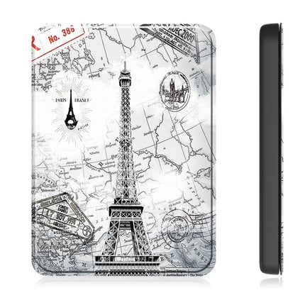 For Amazon Kindle Paperwhite (2024) Case Pattern Print PC+ PU E-Reader Cover
