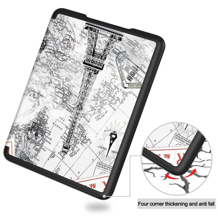 For Amazon Kindle Paperwhite (2024) Case Pattern Print PC+ PU E-Reader Cover