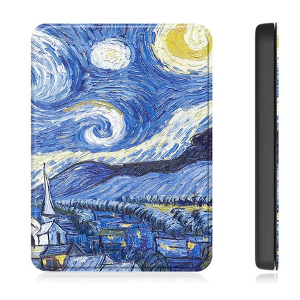 For Amazon Kindle Paperwhite (2024) Case Pattern Print PC+ PU E-Reader Cover