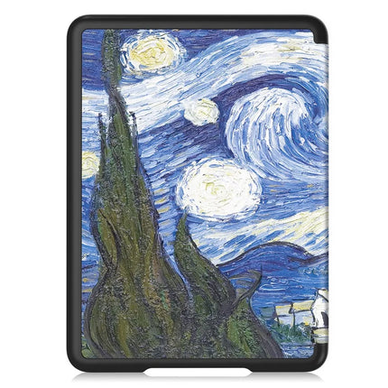 For Amazon Kindle Paperwhite (2024) Case Pattern Print PC+ PU E-Reader Cover