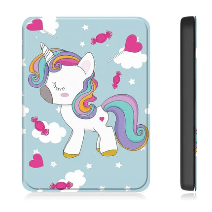 For Amazon Kindle Paperwhite (2024) Case Pattern Print PC+ PU E-Reader Cover