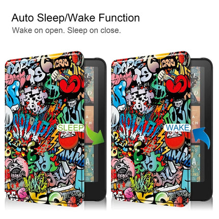 For Amazon Kindle Paperwhite (2024) Case Pattern Print PC+ PU E-Reader Cover