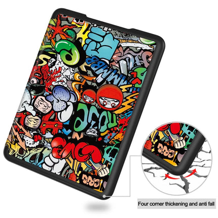 For Amazon Kindle Paperwhite (2024) Case Pattern Print PC+ PU E-Reader Cover