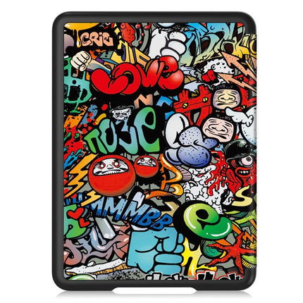 For Amazon Kindle Paperwhite (2024) Case Pattern Print PC+ PU E-Reader Cover