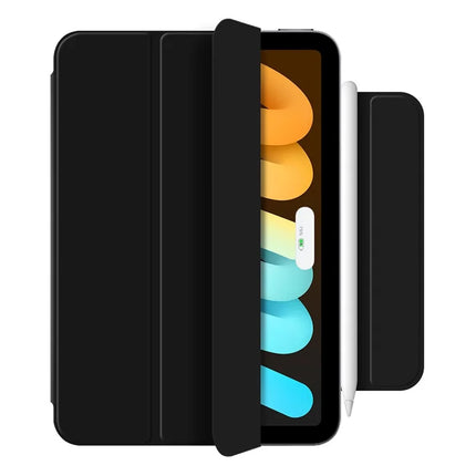 For iPad mini (2024) Stand Case Shockproof Magnetic PU Leather Flip Tablet Cover