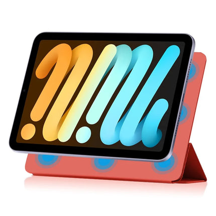 For iPad mini (2024) Stand Case Shockproof Magnetic PU Leather Flip Tablet Cover