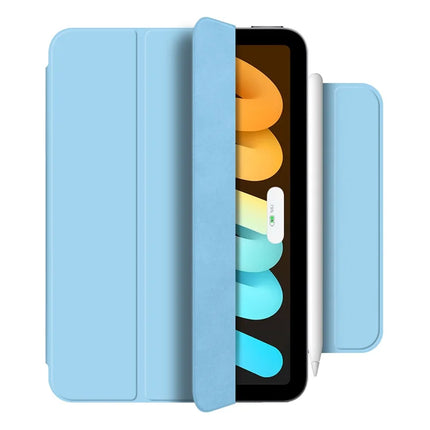 For iPad mini (2024) Stand Case Shockproof Magnetic PU Leather Flip Tablet Cover