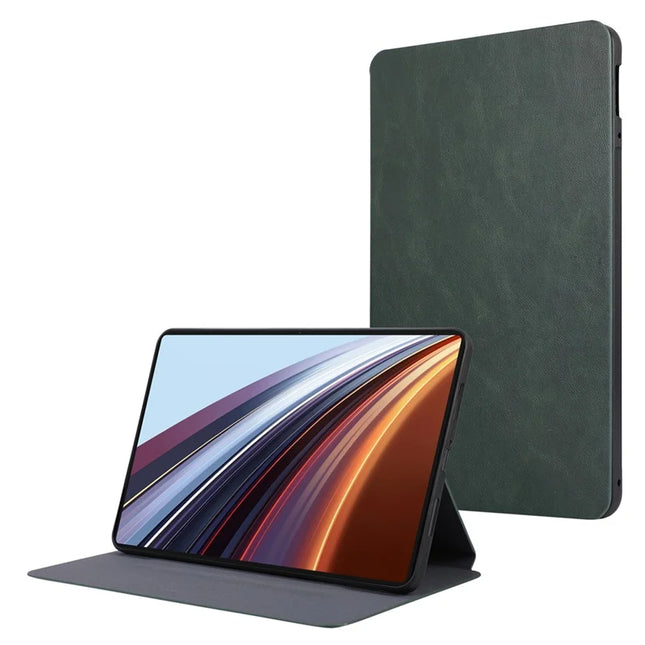 For Honor Pad GT Pro Shockproof Case PU Leather Tablet Cover with Stand - Green