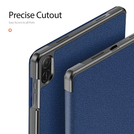 For Honor Pad X8a Case DUX DUCIS Domo Series Tri-fold Stand PU Leather Protective Tablet Cover