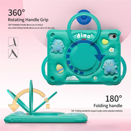 For iPad 10.9 (2022) Case with Shoulder Strap Kickstand PC+Silicone+TPU Tablet Cover