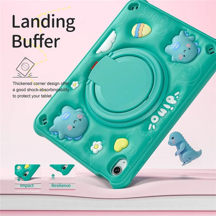 For iPad 10.9 (2022) Case with Shoulder Strap Kickstand PC+Silicone+TPU Tablet Cover