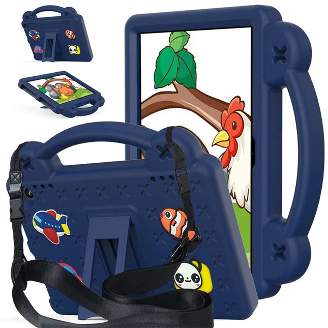 For Amazon Fire HD 8 (2024) Case Kids EVA Tablet Cover - Navy Blue