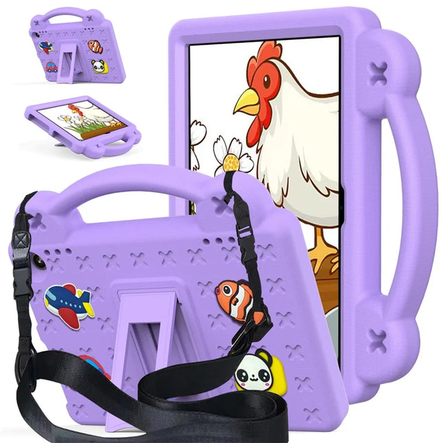 For Amazon Fire HD 8 (2024) Case Kids EVA Tablet Cover - Purple