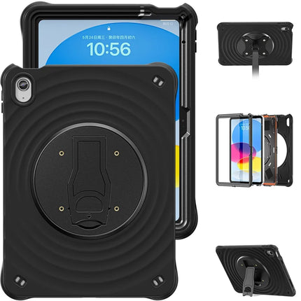 For iPad 10.9 (2022) Case Kickstand PC+Silicone+TPU Tablet Cover