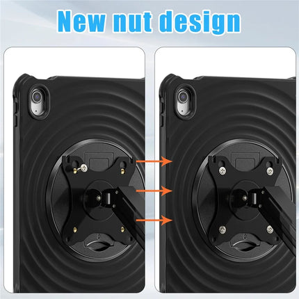 For iPad 10.9 (2022) Case Kickstand PC+Silicone+TPU Tablet Cover