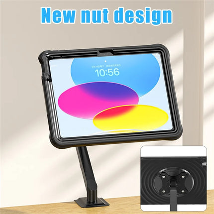 For iPad 10.9 (2022) Case Kickstand PC+Silicone+TPU Tablet Cover