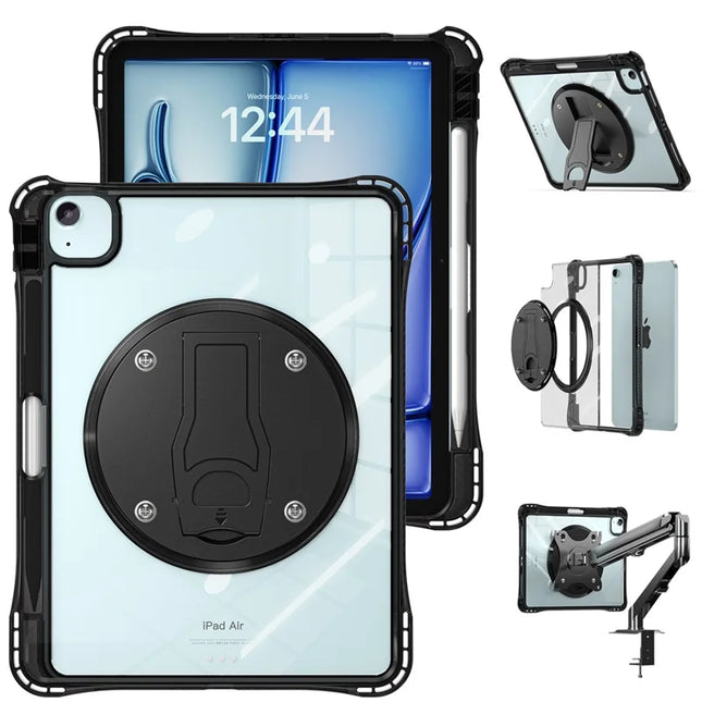 Kickstand Case for iPad Air 11 (2024) / Air (2022) / (2020) / iPad Pro 11 (2022) / (2021) / (2020) / (2018) PC+TPU+Acrylic Cover