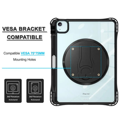 Kickstand Case for iPad Air 11 (2024) / Air (2022) / (2020) / iPad Pro 11 (2022) / (2021) / (2020) / (2018) PC+TPU+Acrylic Cover