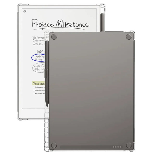 For Remarkable Paper Pro Case Anti-Drop Clear TPU Tablet Cover with Pen Slot