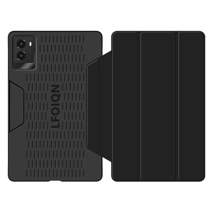 For Lenovo Legion Y700 (2024) Tablet Case Trifold Stand Leather+PC Hollow Back Cover Auto Wake / Sleep