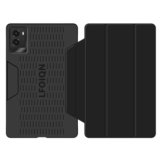 For Lenovo Legion Y700 (2024) Tablet Case Trifold Stand Leather+PC Hollow Back Cover Auto Wake / Sleep
