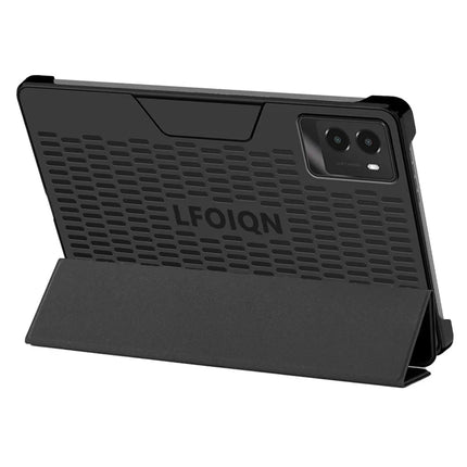 For Lenovo Legion Y700 (2024) Tablet Case Trifold Stand Leather+PC Hollow Back Cover Auto Wake / Sleep