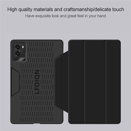 For Lenovo Legion Y700 (2024) Tablet Case Trifold Stand Leather+PC Hollow Back Cover Auto Wake / Sleep