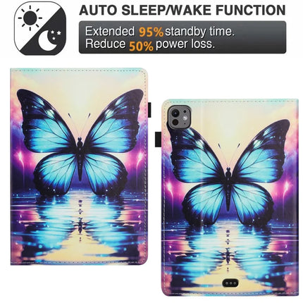 For iPad Pro 11 (2024) Case Pattern Leather Tablet Cover with Auto Sleep / Wake, Card Holder